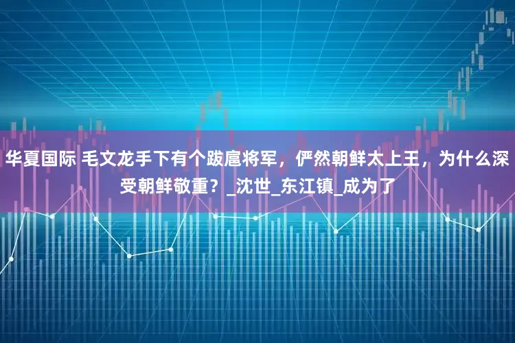 华夏国际 毛文龙手下有个跋扈将军，俨然朝鲜太上王，为什么深受朝鲜敬重？_沈世_东江镇_成为了