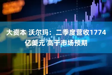 大资本 沃尔玛：二季度营收1774亿美元 高于市场预期